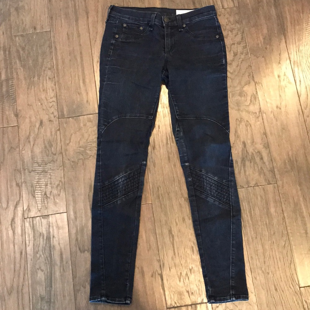 Rag & Bone Skinny Moto Jeans, fits a 25-26